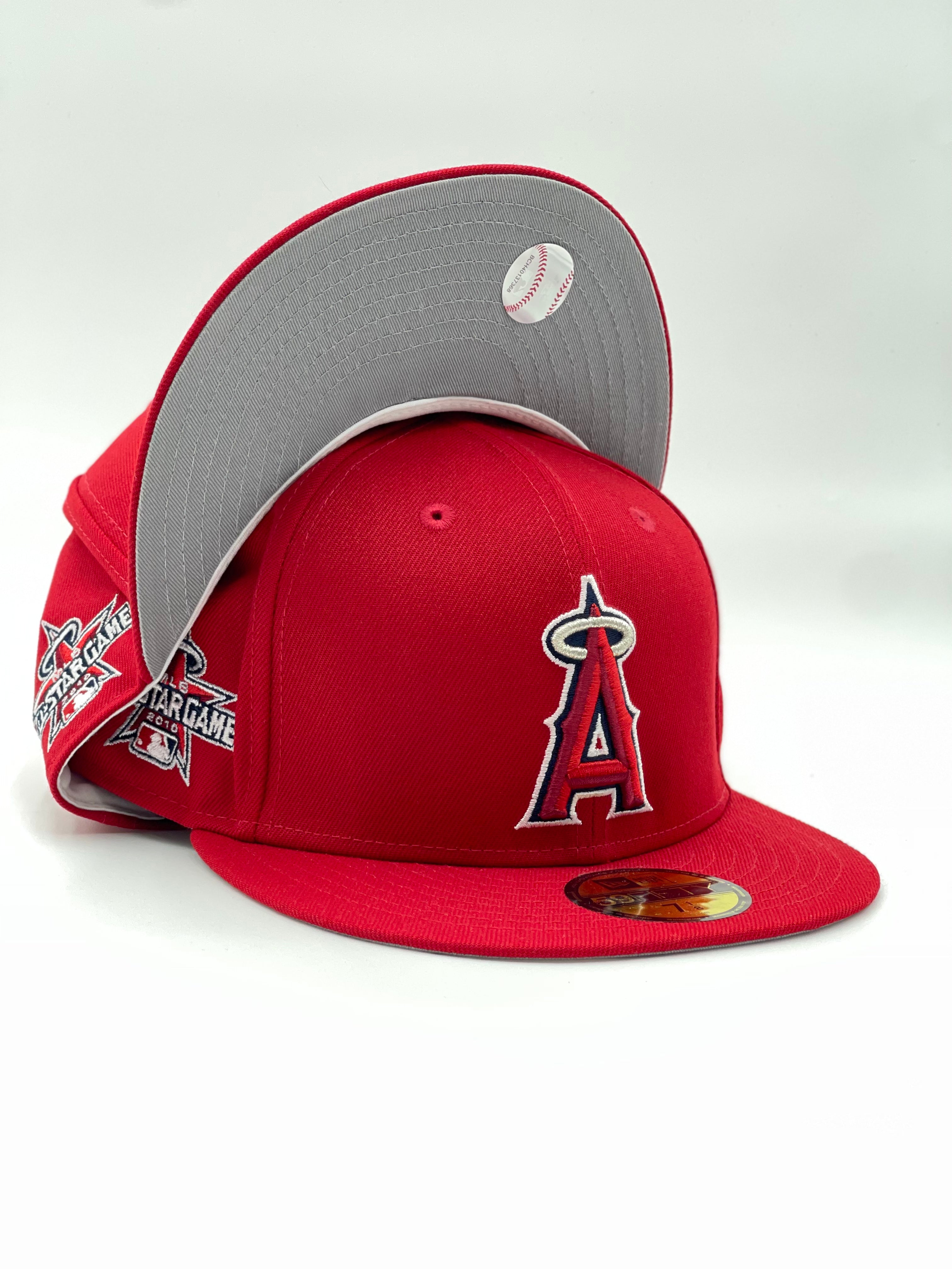 Los Angeles Angels Sidepatch 2010 All-Star Game 59FIFTY Fitted Hat - Black/ White Blk 2010 / 7 3/4