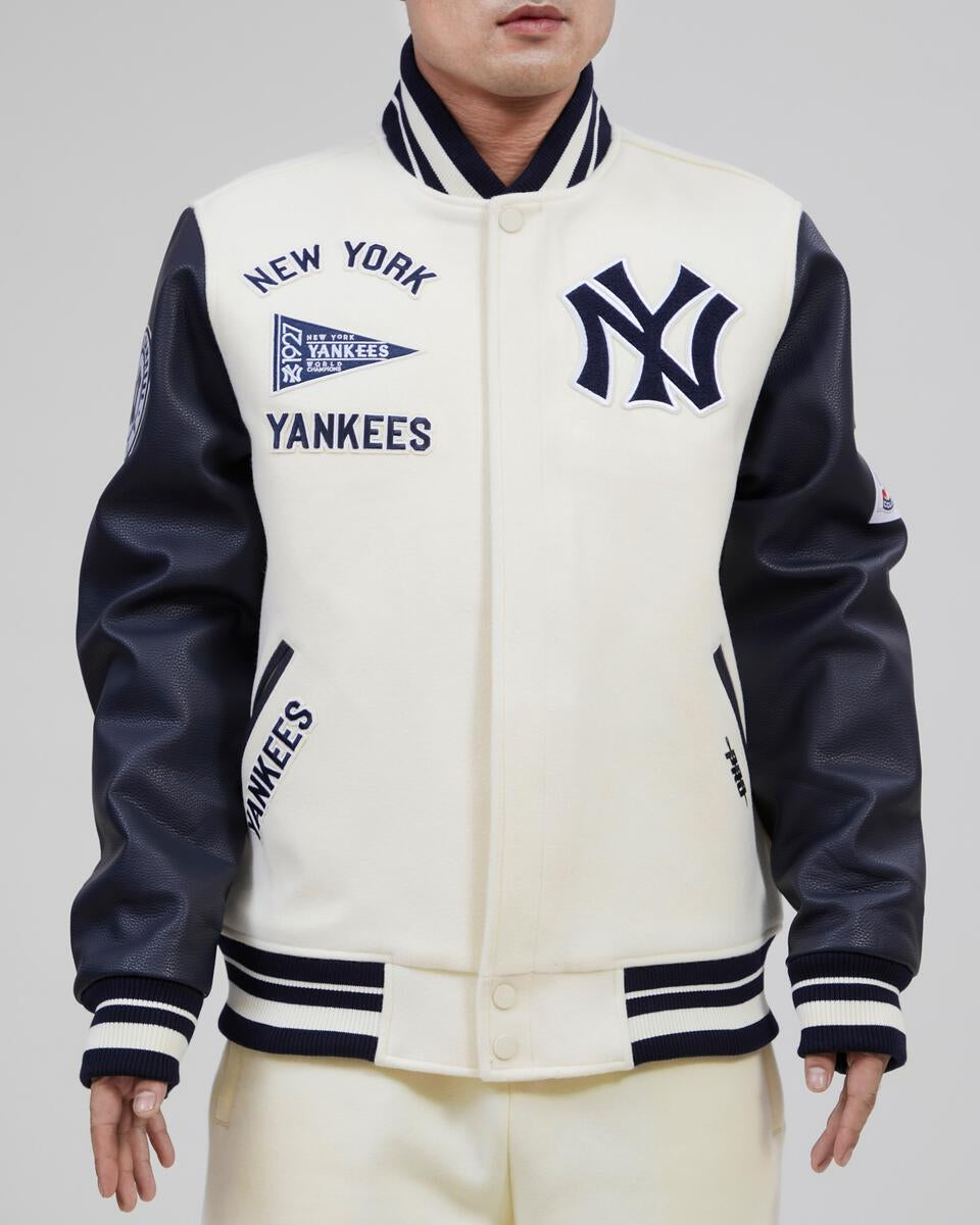 New York Yankees Retro Classic Rib Wool Varsity Jacket – Edge Outwear