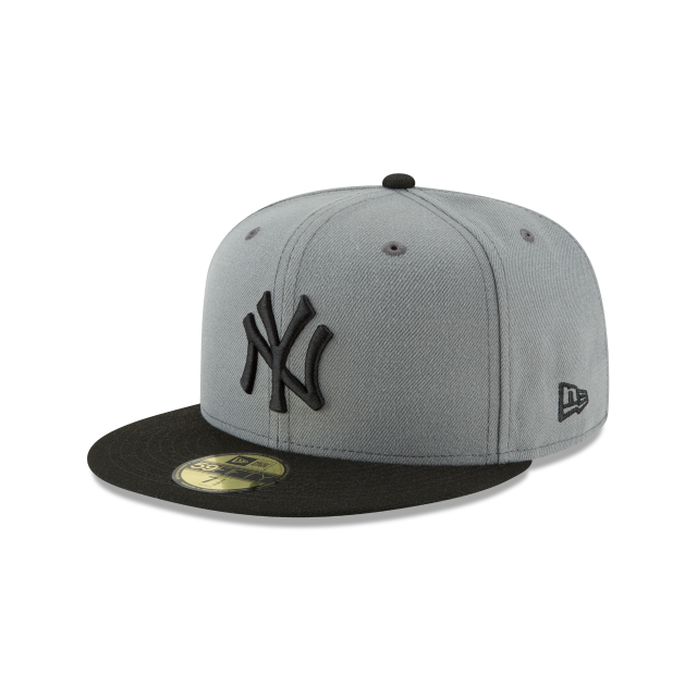 New York Yankees New Era Two-Tone 59FIFTY Fitted Hat - Gray/Black