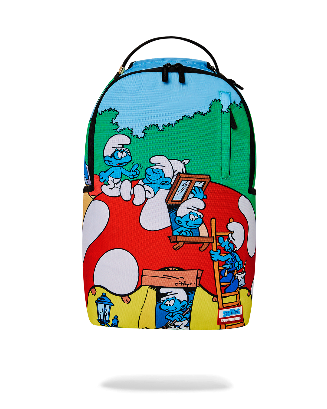 Sprayground Smurfs Mushroom Village Backpack – Edge Outwear