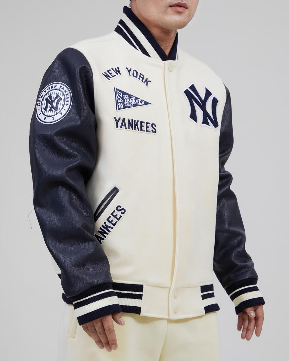 New York Yankees Retro Classic Rib Wool Varsity Jacket – Edge Outwear