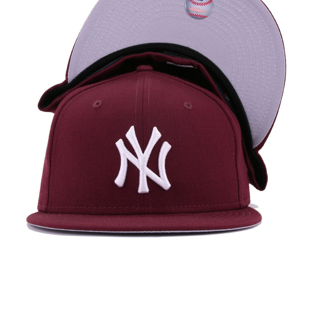 New York Yankees Maroon New Era 59FIFTY Fitted Hat – Edge